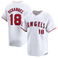 Los Angeles Angels #18 Nolan Schanuel White JEROMEN Home Limited Stitched Jersey