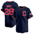 Cleveland Guardians #28 Tanner Bibee Navy JEROMEN 2025 Alternate Limited Stitched Jersey