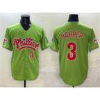 Philadelphia Phillies #3 Bryce Harper Light Green JEROMEN Phanatic Limited Stitched Jersey