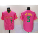 San Diego Padres #3 Jackson Merrill Pink JEROMEN Player Number Fashion Jersey 2