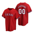 Custom Texas Rangers Red JEROMEN 2020 Stitched Cool Base Jersey