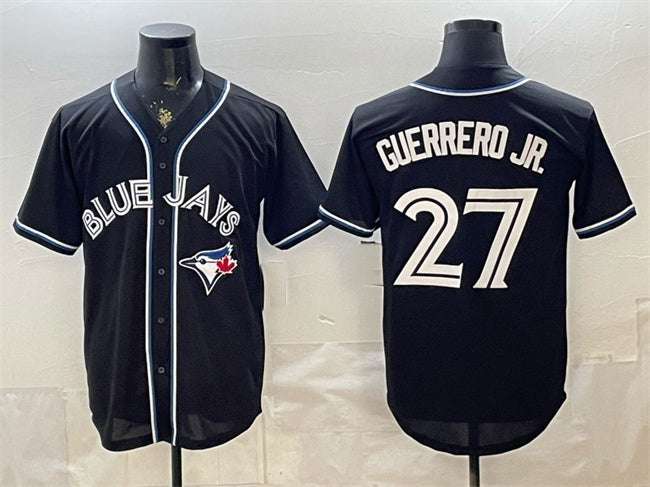 Toronto Blue Jays #27 Vladimir Guerrero Jr. 2026 Fashion Replica Black JEROMEN Out Stitched Jersey