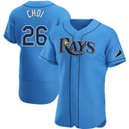 Tampa Bay Rays #26 Ji-Man Choi Light Blue JEROMEN Alternate Jersey