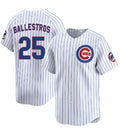 Chicago Cubs #25 Moises ballesteros White JEROMEN Cool Base Stitched Jersey