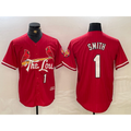 St. Louis Cardinals #1 Ozzie Smith Red JEROMEN 2024 City Connect Limited Stitched Jersey