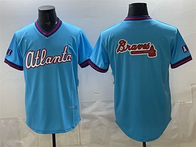 Atlanta Braves Team Big Logo Powder Blue JEROMEN 2026 City Connect Stadium Stitched Jersey