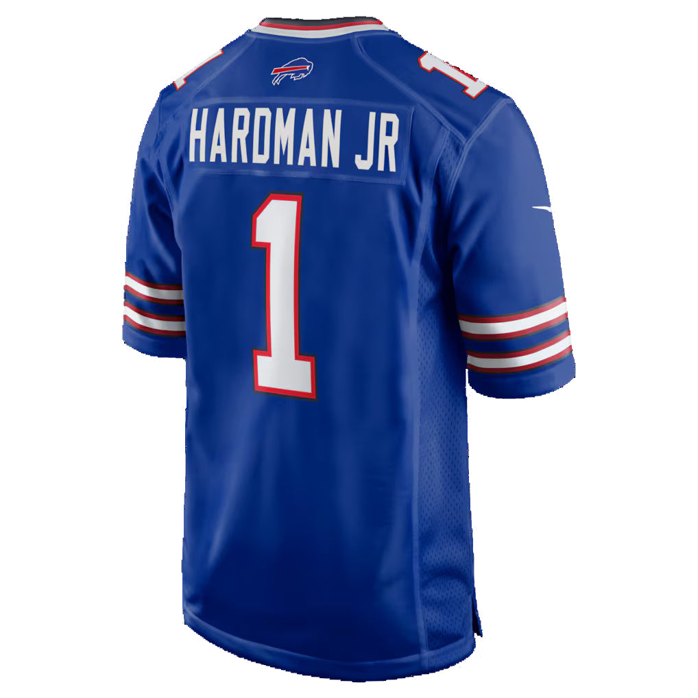 B.Bills #1 Mecole Hardman Royal JEROMEN Team Game Jersey