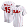 Philadelphia Phillies #45 Zack Wheeler White JEROMEN Home Limited Player Jersey