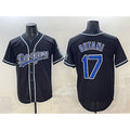 Los Angeles Dodgers #17 Shohei Ohtani Black JEROMEN Fashion Cool Base Stitched Jersey