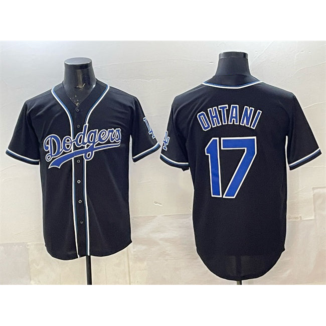Los Angeles Dodgers #17 Shohei Ohtani Black JEROMEN Fashion Cool Base Stitched Jersey