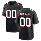 Custom A.Falcons Black JEROMEN Throwback Game Jersey
