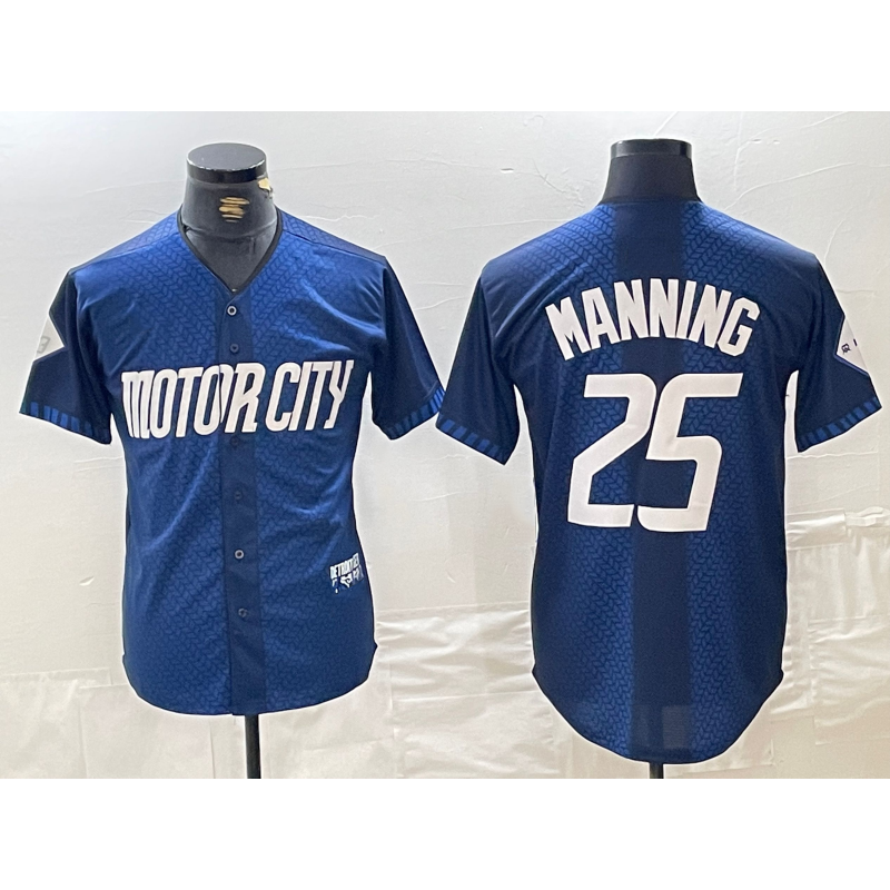 Detroit Tigers #25 Matt Manning 2024 Navy JEROMEN City Connect Cool Base Limited Stitched Jersey