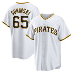 Pittsburgh Pirates #65 Jack Suwinski White JEROMEN Home Replica Jersey