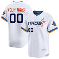Custom Houston Astros Active Player White JEROMEN 2025 City Connect Limited Stitched Jersey