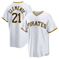 Pittsburgh Pirates #21 Roberto Clemente White JEROMEN Home Replica Player Name Jersey