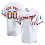 Custom Chicago White Sox Mexico Vapor Premier Limited Jersey V3- All Stitched-White JEROMEN