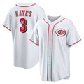 Cincinnati Reds #3 Ke'Bryan Hayes White JEROMEN Home Replica Jersey
