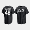 New York Mets #48 Jacob deGrom Black JEROMEN Cool Base Stitched Jersey