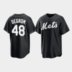 New York Mets #48 Jacob deGrom Black JEROMEN Cool Base Stitched Jersey