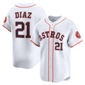 Houston Astros #21 Yainer Diaz White JEROMEN Home Limited Player Jersey