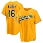 Oakland Athletics #16 Nick Kurtz Gold JEROMEN Alternate Stadium Jersey