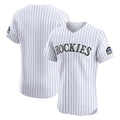 Colorado Rockies White JEROMEN Home Elite Jersey