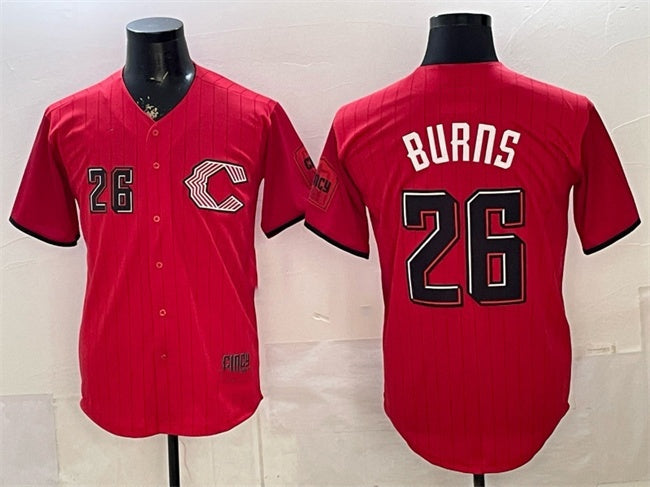 Cincinnati Reds #26 Chase Burns Red JEROMEN 2026 City Connect Stadium Stitched Jersey