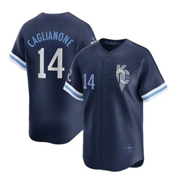 Kansas City Royals #14 Jac Caglianone Navy JEROMEN City Connect Limited Stitched Jersey