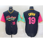 San Diego Padres #19 Tony Gwynn Black JEROMEN City Connect Cool Base Stitched Jerseys