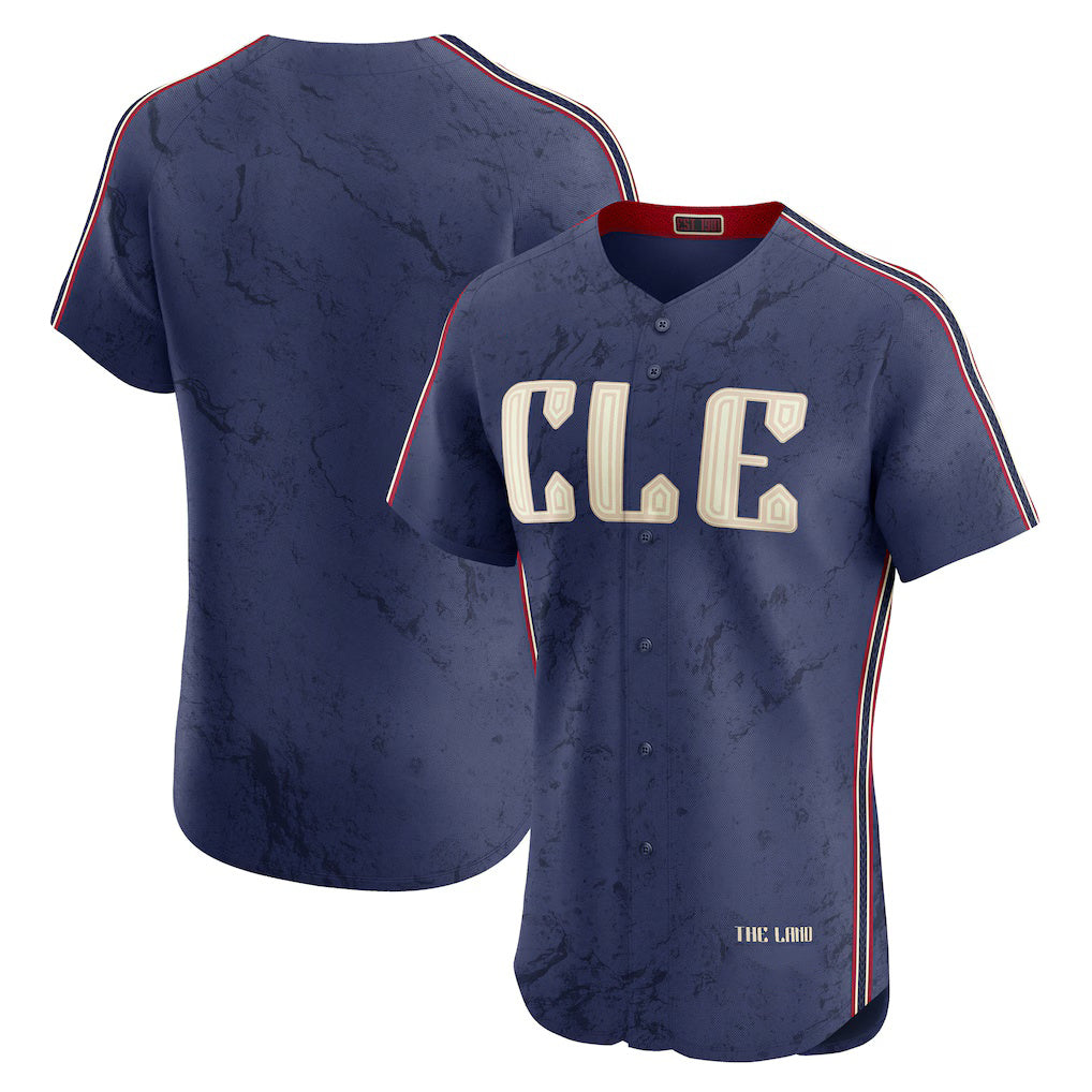 Cleveland Guardians Navy JEROMEN City Connect Elite Jersey