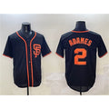 San Francisco Giants #2 Willy Adames Black JEROMEN Cool Base Stitched Jersey