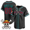 Custom Arizona Diamondbacks x One Piece Black JEROMEN Vapor Premier Limited Jersey - Stitched
