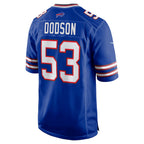 B.Bills #53 Tyrel Dodson Royal JEROMEN Game Player Jersey