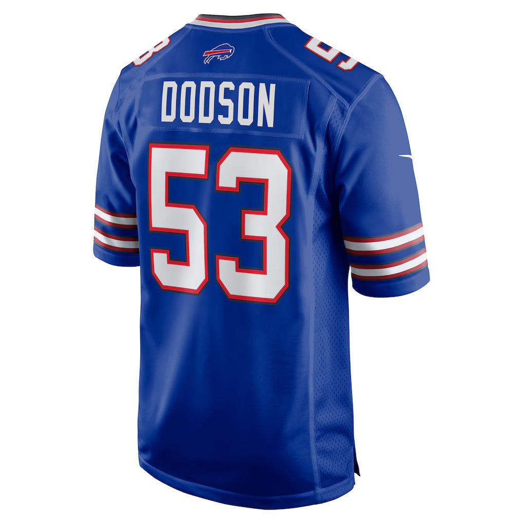 B.Bills #53 Tyrel Dodson Royal JEROMEN Game Player Jersey