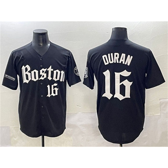 Boston Red Sox #16 Jarren Duran Black JEROMEN Gothic Vapor Limited Stitched Jersey