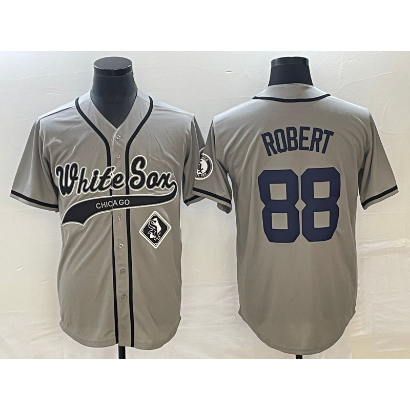 Chicago White Sox #88 Luis Robert Grey JEROMEN Cool Base Stitched Jersey