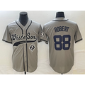 Chicago White Sox #88 Luis Robert Grey JEROMEN Cool Base Stitched Jersey