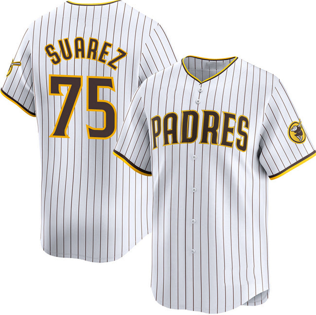 San Diego Padres #75 Robert Suarez White JEROMEN 2024 Home Limited Stitched Jersey