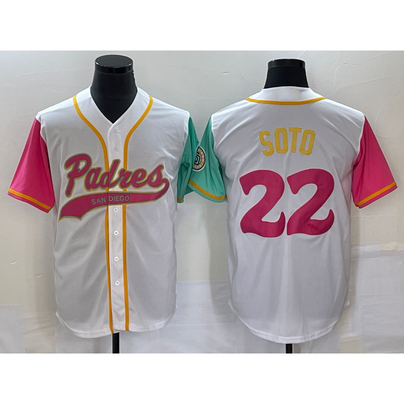 San Diego Padres #22 Juan Soto White JEROMEN NEW 2023 City Connect Cool Base Stitched Jersey 2