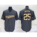 Minnesota Twins #25 Byron Buxton Grey JEROMEN 2022 All Star Stitched Cool Base Jersey