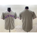 New York Mets Team Big Logo Gray JEROMEN 2025 Limited Stitched Jersey
