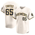 Milwaukee Brewers #65 Nestor Cortes Cream JEROMEN Home Limited Player Jersey