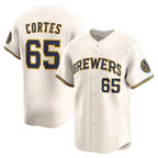 Milwaukee Brewers #65 Nestor Cortes Cream JEROMEN Home Limited Player Jersey