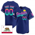 Custom Los Angeles Dodgers 2024 Los Angeles City Style Vapor Premier Limited Jersey ¨C Royal JEROMEN