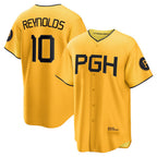 Pittsburgh Pirates #10 Bryan Reynolds Gold JEROMEN City Connect Replica Player Jersey