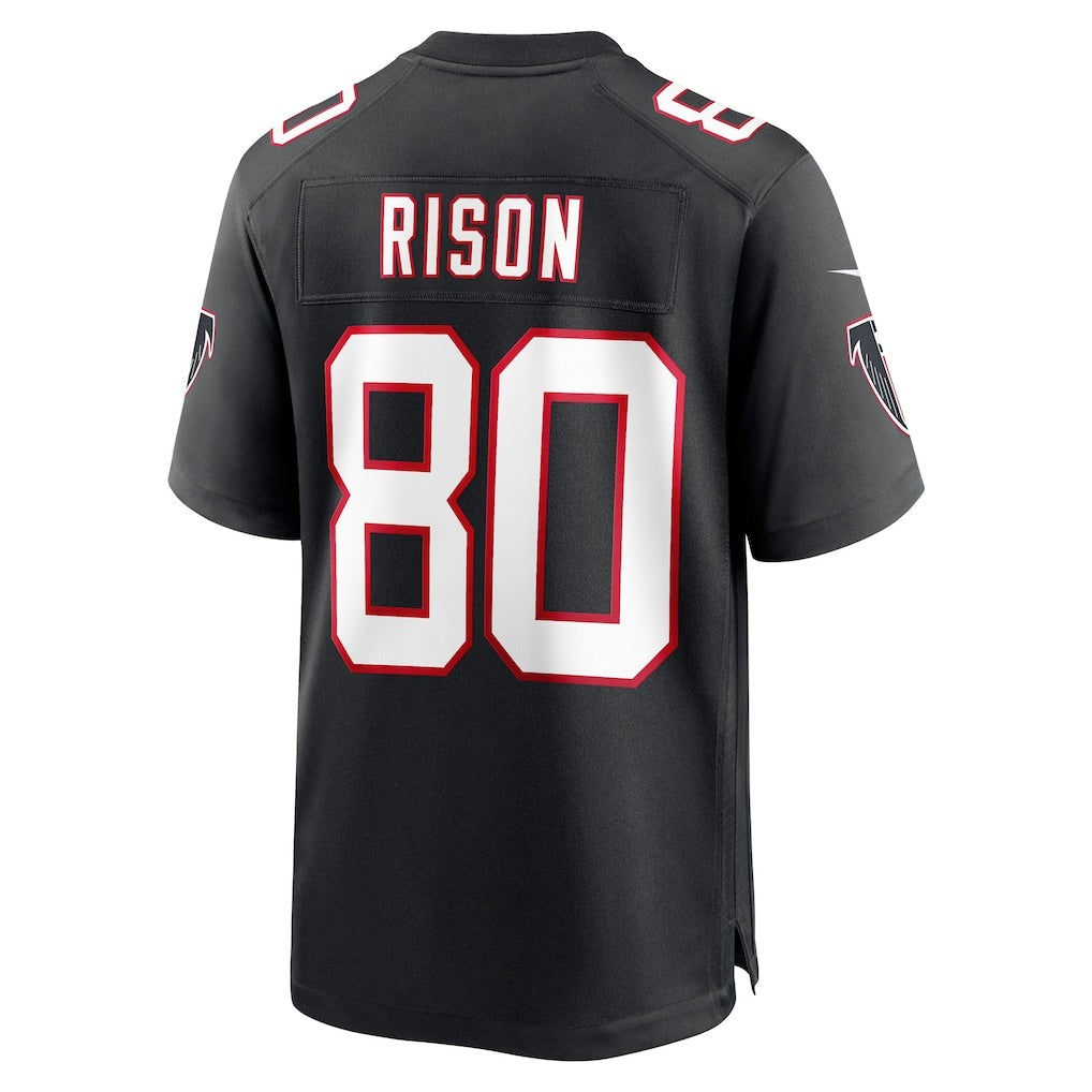 A.Falcons #80 Andre Rison Black JEROMEN Retired Player Jersey
