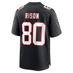 A.Falcons #80 Andre Rison Black JEROMEN Retired Player Jersey