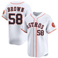 Houston Astros #58 Hunter Brown White JEROMEN 2025 Home Limited Stitched Jersey