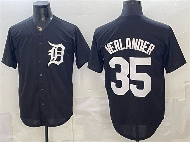 Detroit Tigers #35 Justin Verlander Black JEROMEN Limited Stitched Jersey