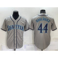 Seattle Mariners #44 Julio Rodriguez Grey JEROMEN Stitched Cool Base Jersey